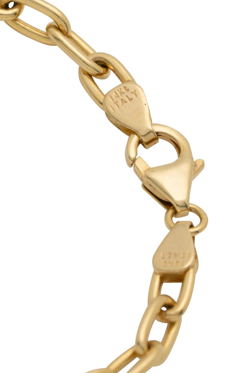 Stephanie Windsor 14K Gold Oval Link Chain Bracelet, Alternate, color, 