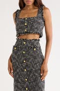 L'AGENCE Maylin Tweed Bralette Crop Top
