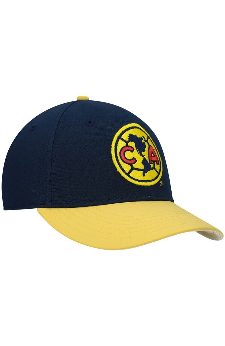 FAN INK Men's Navy/Yellow Club America Core Snapback Hat, Alternate, color,
