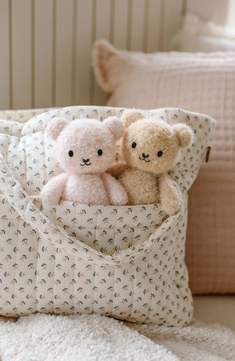 cuddle+kind Baby Bouclé Honey Bear Stuffed Animal, Alternate, color, Brown