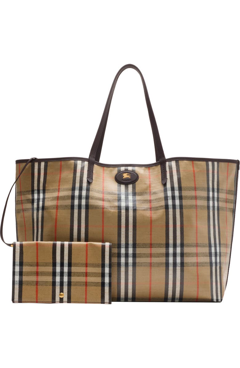 Burberry Large Highlands Tote, Alternate, color, Sand