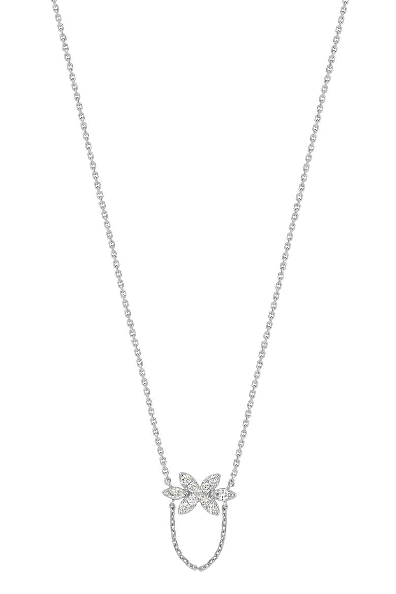 Getty Diamond Pendant Necklace, Main, color, 18K WHITE GOLD