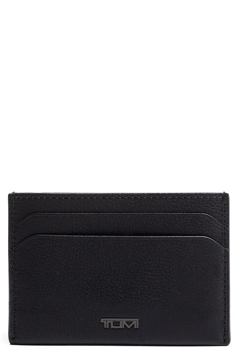 Leather Money Clip Card Case