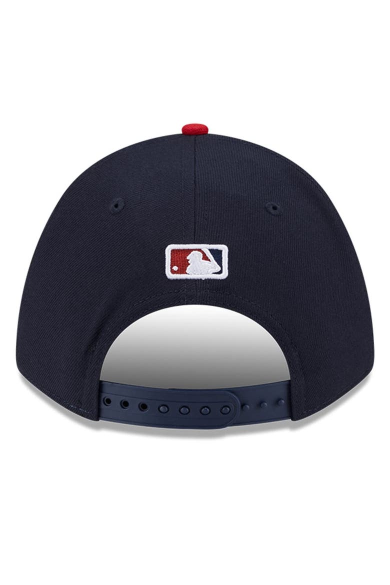 Men's New Era  Navy Washington Nationals Player Replica 9FORTY Adjustable Hat, Alternate, color, Navy