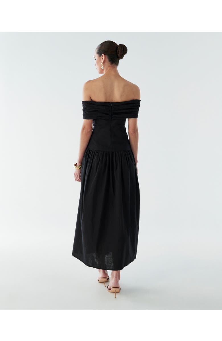 BWLDR Steph Midi Dress, Alternate, color, Black