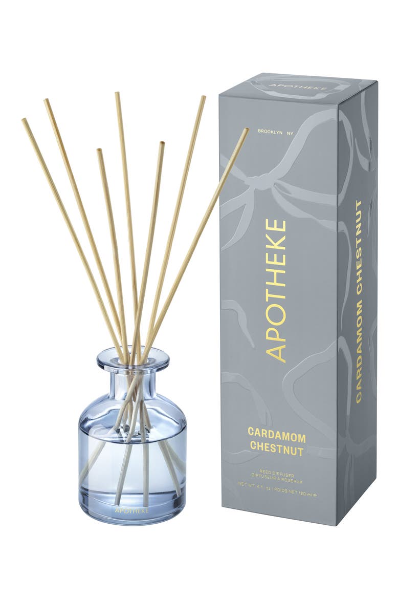 Cardamom Chestnut Reed Diffuser, Main, color, LIGHT BLUE