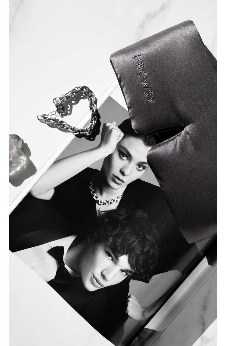 Drowsy Sleep Co. Silk Sleep Mask, Alternate, color, Moonlight Shadow