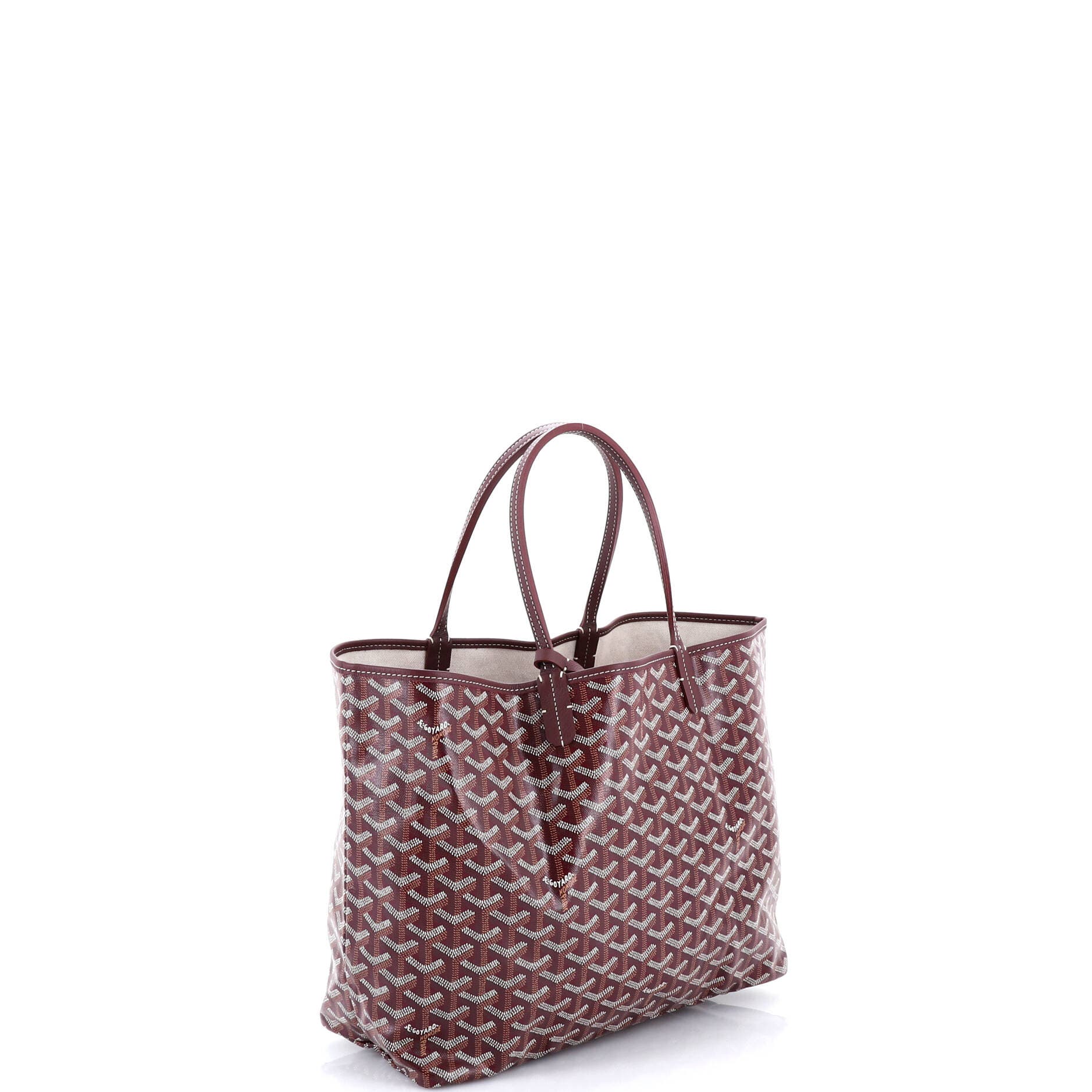 Pre-Owned Goyard Saint Louis Tote Coated Canvas PM, Alternate, color, Red
