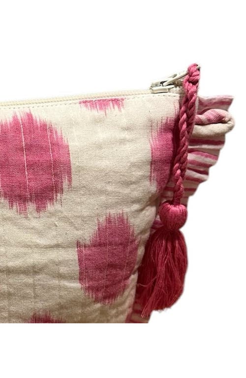 Mer St. Barth La Plage Ruffle Pouch In Brown