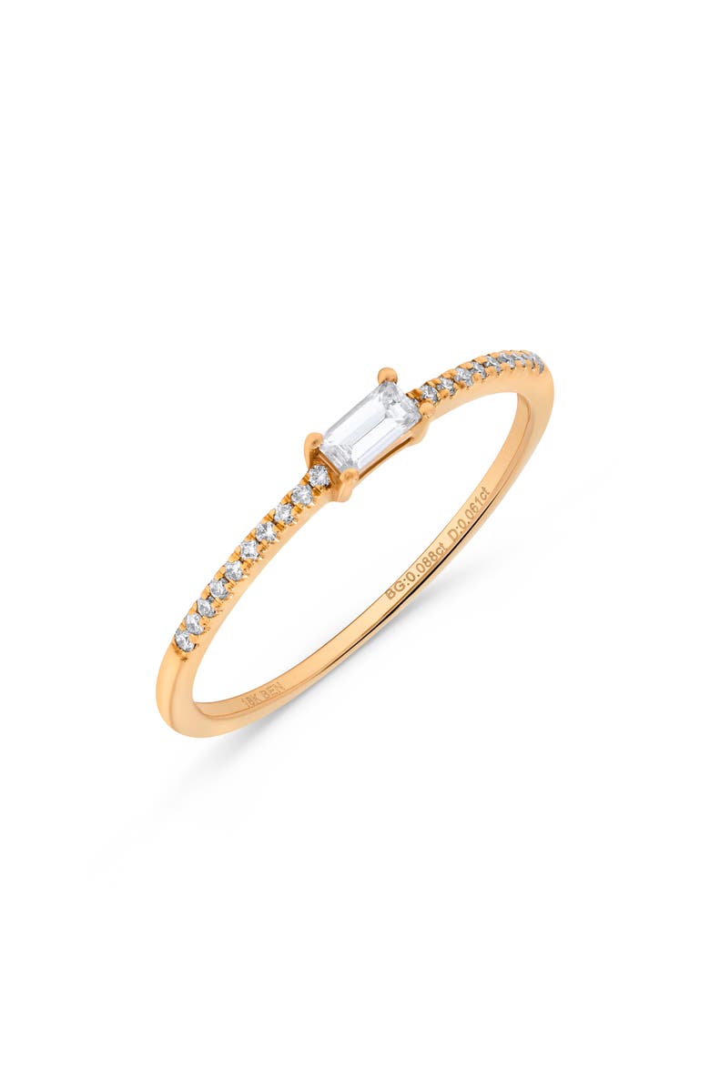 H.J. Namdar East/West Baguette Diamond Stacking Ring, Main, color, 