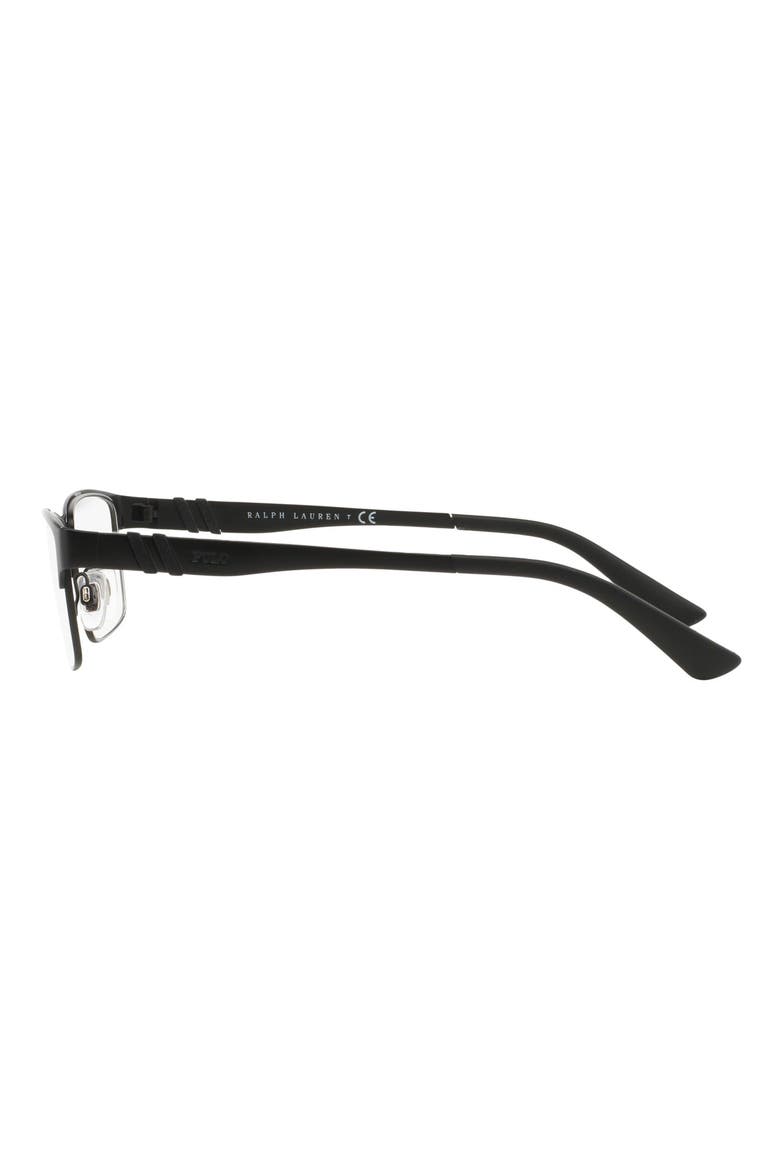 54mm Rectangular Optical Glasses, Alternate, color, MATTE BLACK