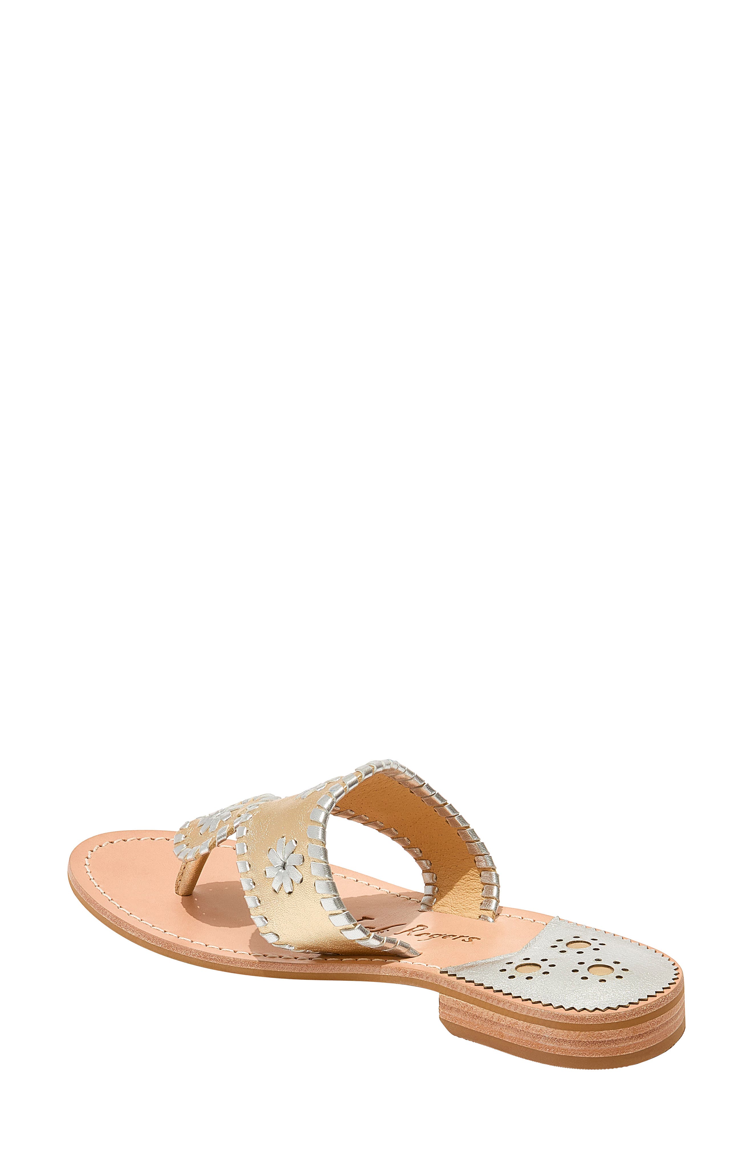 Jack Rogers Jacks Flip Flop, Alternate, color, Platinum/Silver