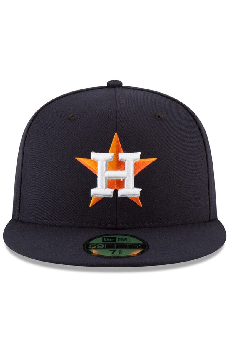 New Era Men's New Era  Navy Houston Astros 2022 World Series Champions Home Side Patch 59FIFTY Fitted Hat, Alternate, color, 
