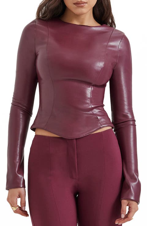 Mylah Faux Leather Top