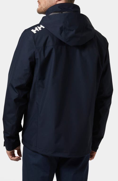 Helly Hansen Hooded Crew 2.0 Waterproof Midlayer Sailing Jacket In Navy