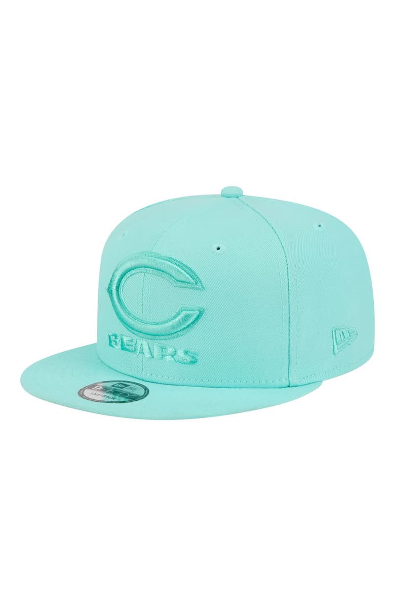 New Era Men's New Era Turquoise Chicago Bears Colorpack 9FIFTY Snapback Hat, Main, color, Turquoise
