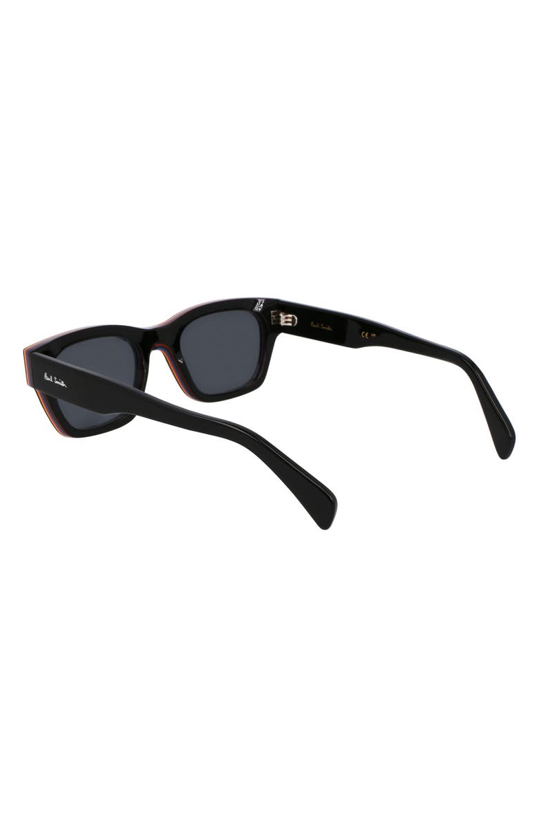 Paul Smith Loxham 52mm Modified Rectangular Sunglasses, Alternate, color, Black Multi Stripes