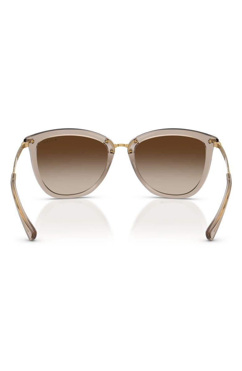 Ralph Lauren 55mm Gradient Cat Eye Sunglasses, Alternate, color, Shiny Beige / Gradient Brown