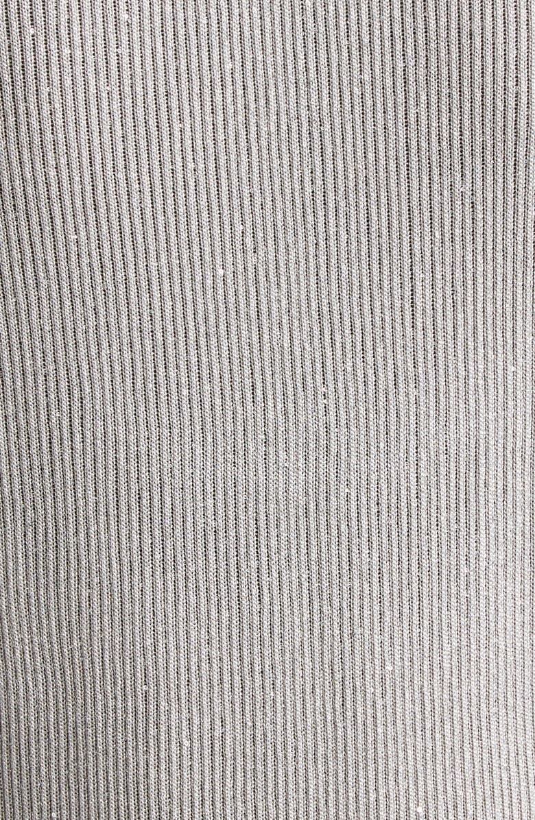 TOM FORD Sequin Rib Tank Dress, Alternate, color, Silver