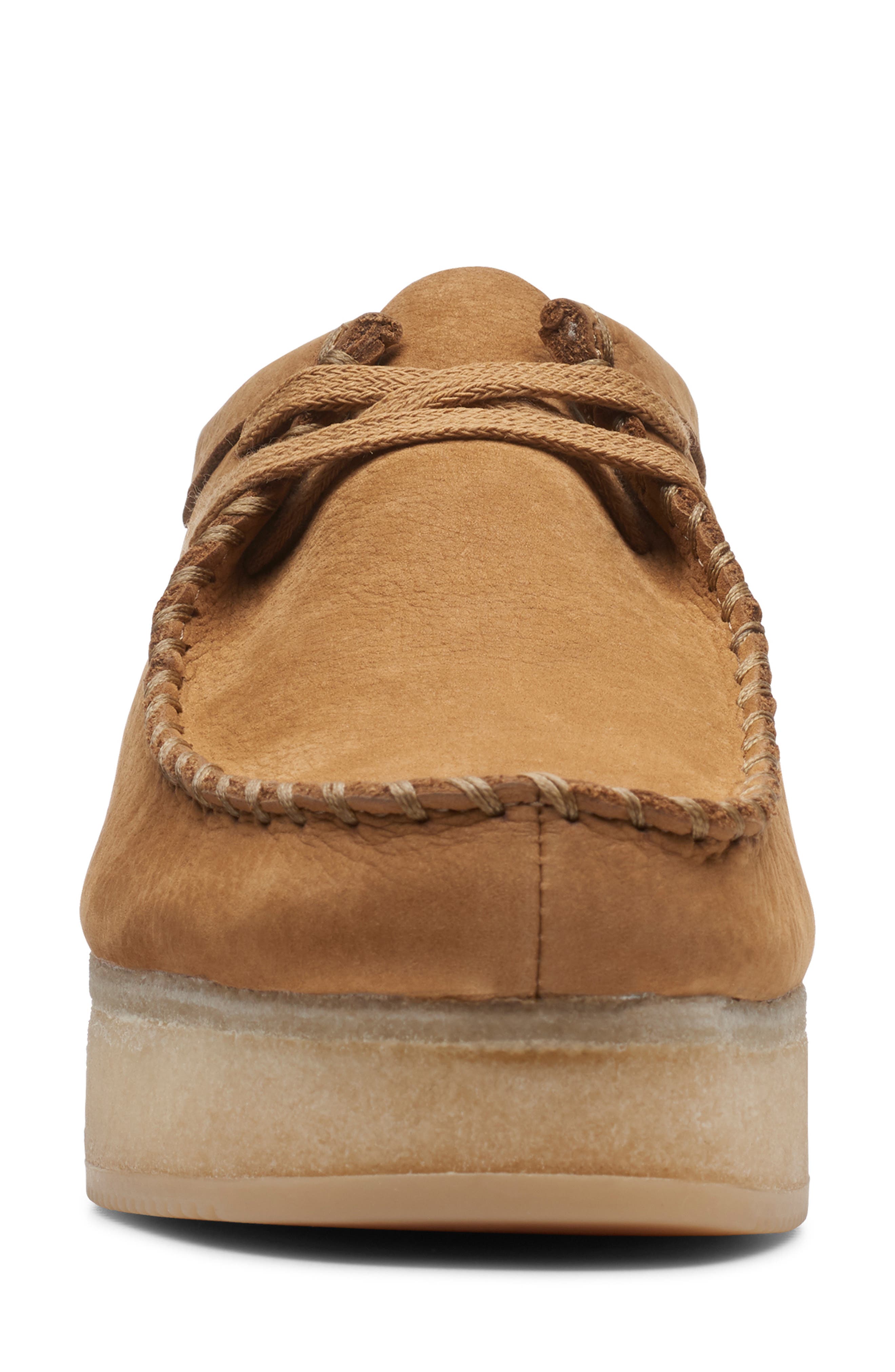 Wallacraft Lo Platform Driving Shoe, Alternate, color, OAK NUBUCK
