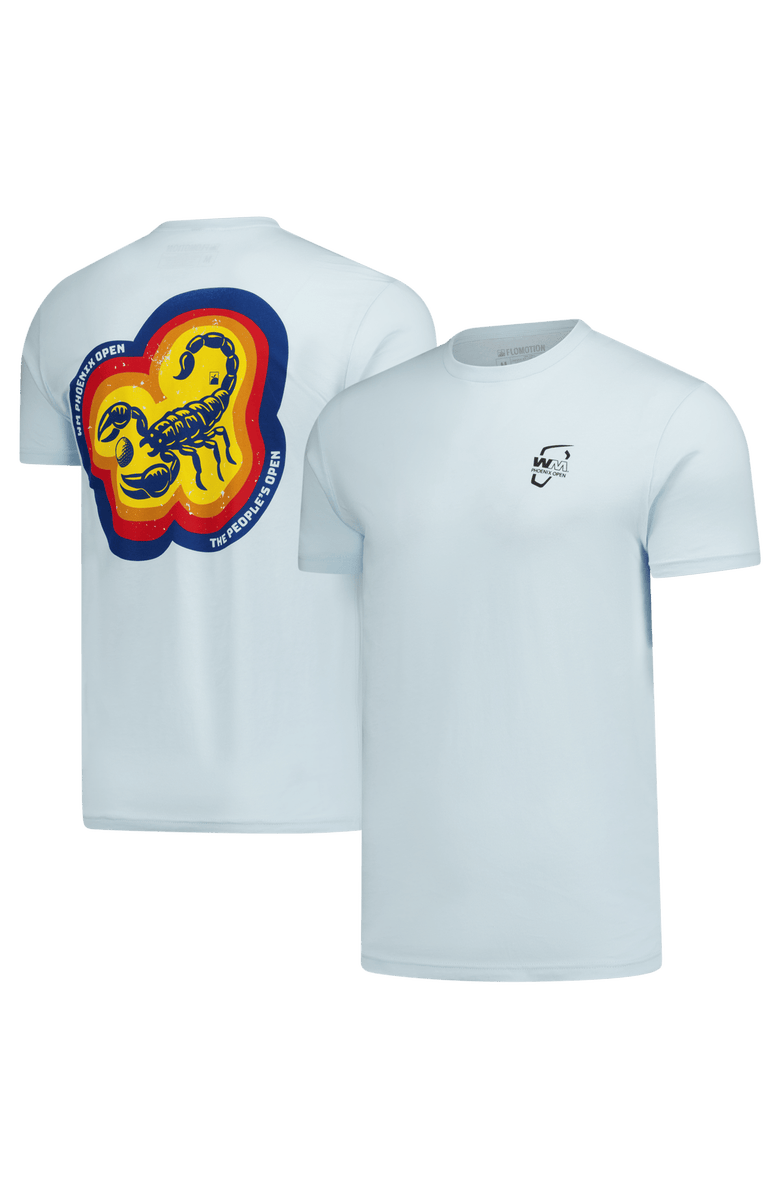 FLOMOTION Unisex Flomotion Light Blue WM Phoenix Open Disco Scorpion T-Shirt, Main, color, Light Blue