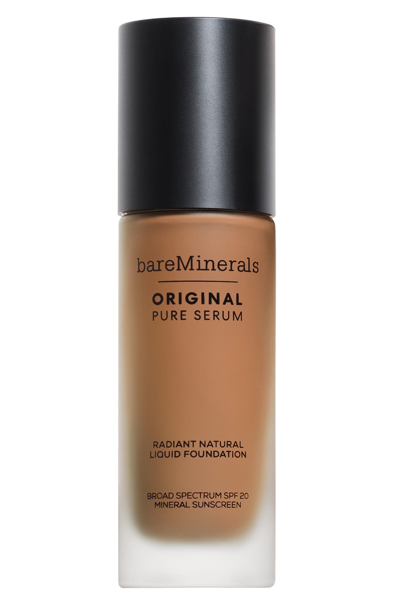 bareMinerals® Original Pure Serum Radiant Natural Liquid Foundation Mineral SPF 20 in Medium Deep Neutral 4.5 