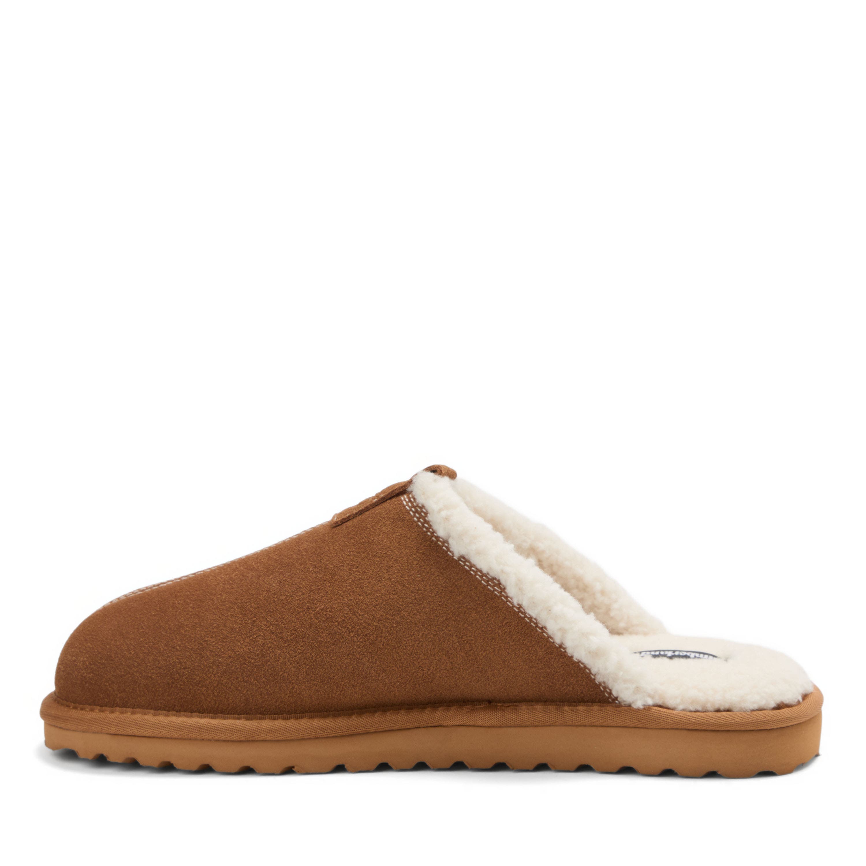 Genuine Suede Or Leather Core Scuff Slippers, Alternate, color, Tan