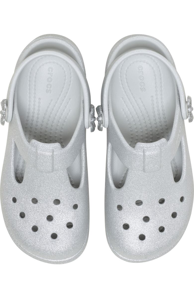 CROCS Kids' Classic Glitter Mary Jane Clog, Alternate, color, Atmosphere