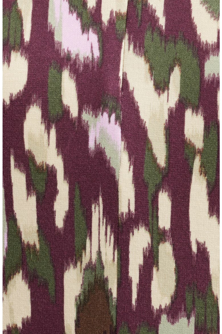 Darcy Cheetah Cove Sleeveless Fit & Flare Dress, Alternate, color, GRAPE WINE