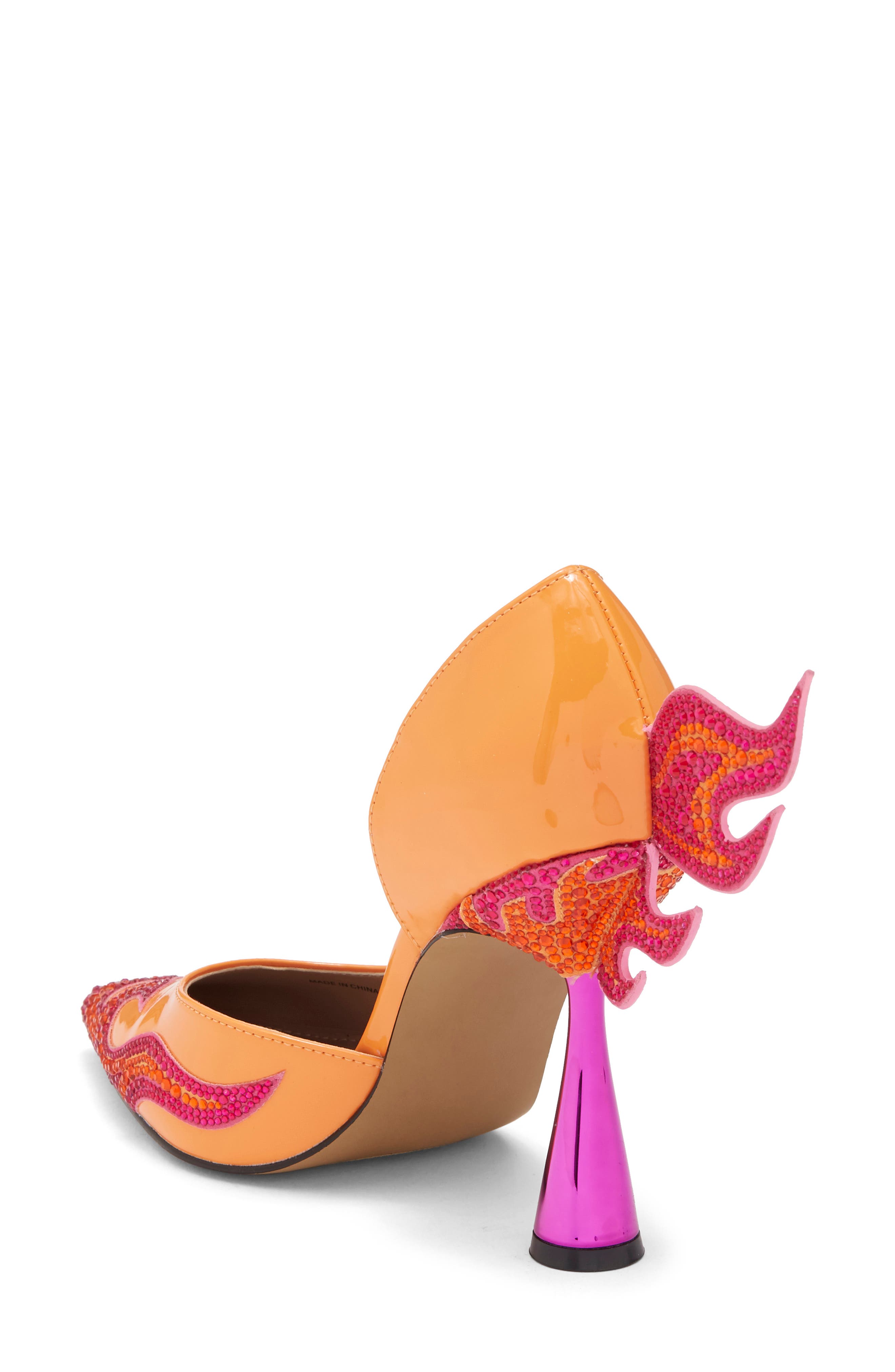 Phoenix d'Orsay Pump, Alternate, color, ORANGE MULTI