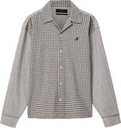 AllSaints Kage Mix Print Button-Up Shirt