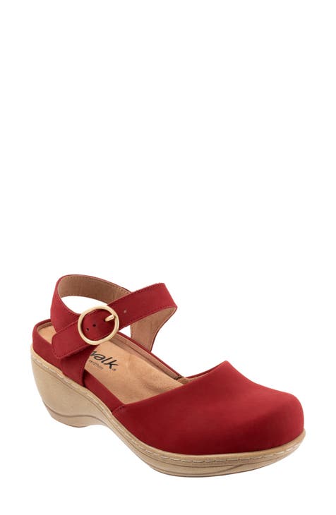 Clogs with heel strap online