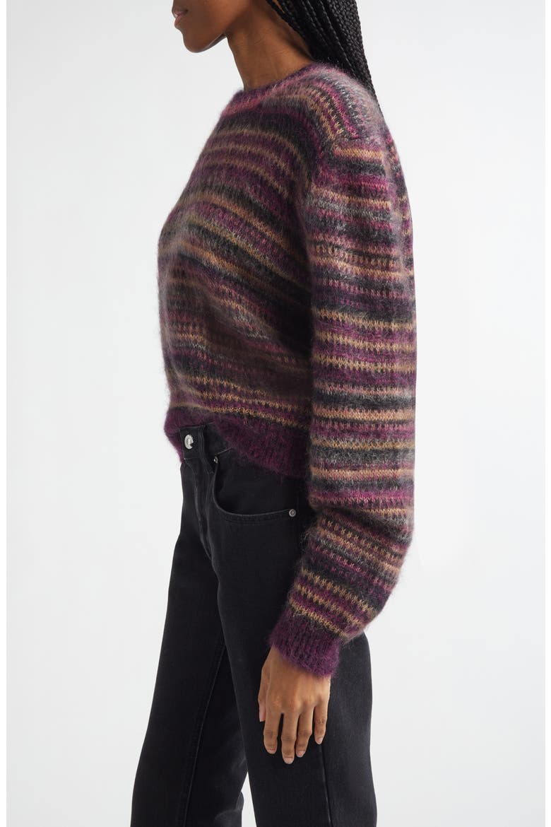 Morine Mohair Blend Sweater, Alternate, color, PLUM