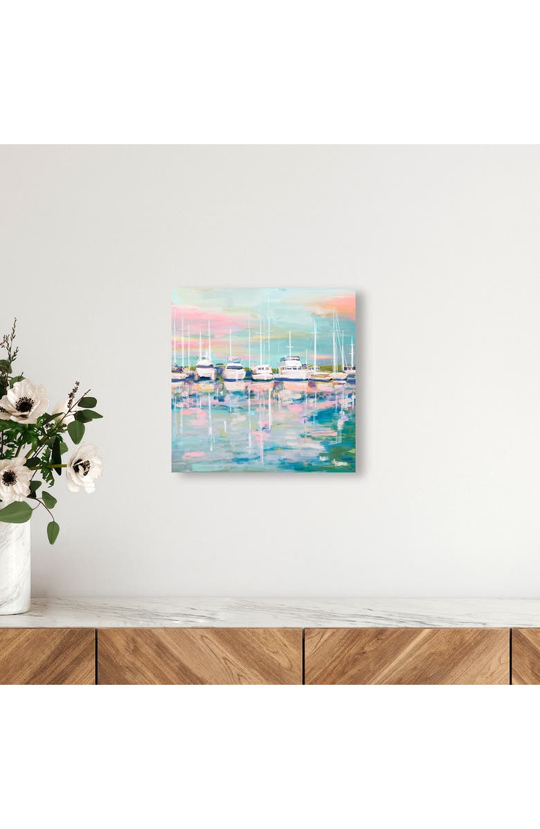 Wynwood Studio Coastal Dock Canvas Wall Art, Alternate, color, White