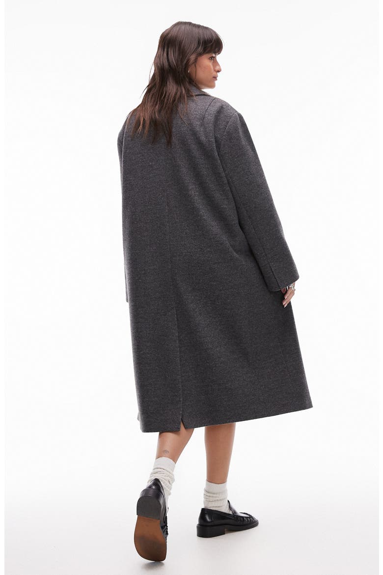 Oversize Double Breasted Coat, Alternate, color, GREY