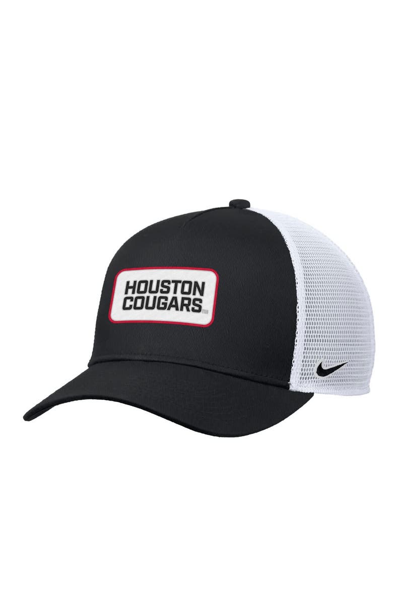 Nike Men's Nike Black Houston Cougars 2025 On-Field Rise Trucker Adjustable Hat, Main, color, Black