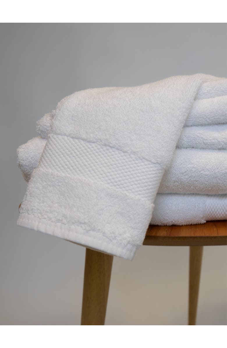 Terra Thread Organic Cotton Towel Set of 6, Alternate, color, White