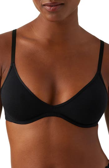 B.tempt'd By Wacoal B. Tempt'd By Wacoal Cotton To A Tee Scoop Unlined Underwire Bra In Night