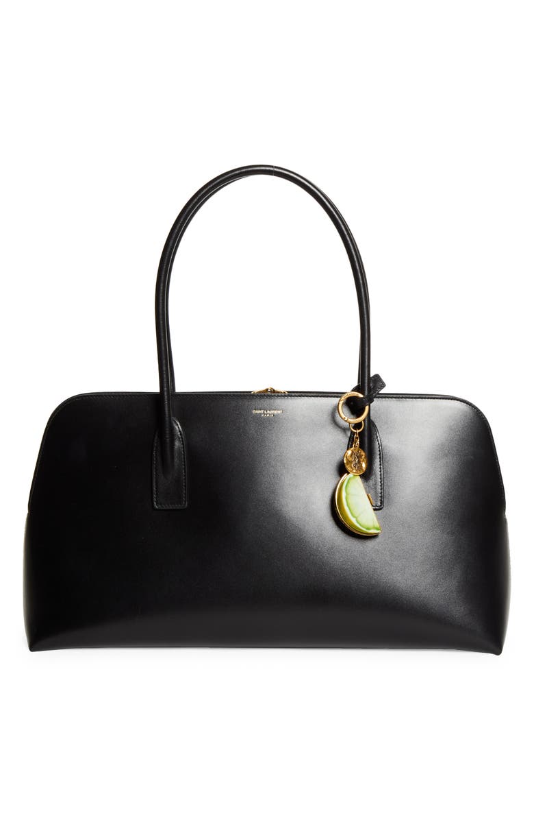 Saint Laurent Lemon Key Ring, Alternate, color, Yellow Multicolor