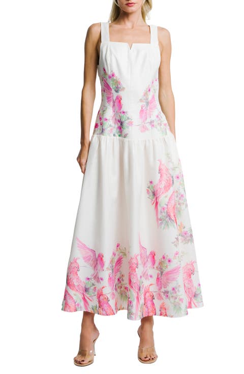 Marsella Print Square Neck Maxi Sundress