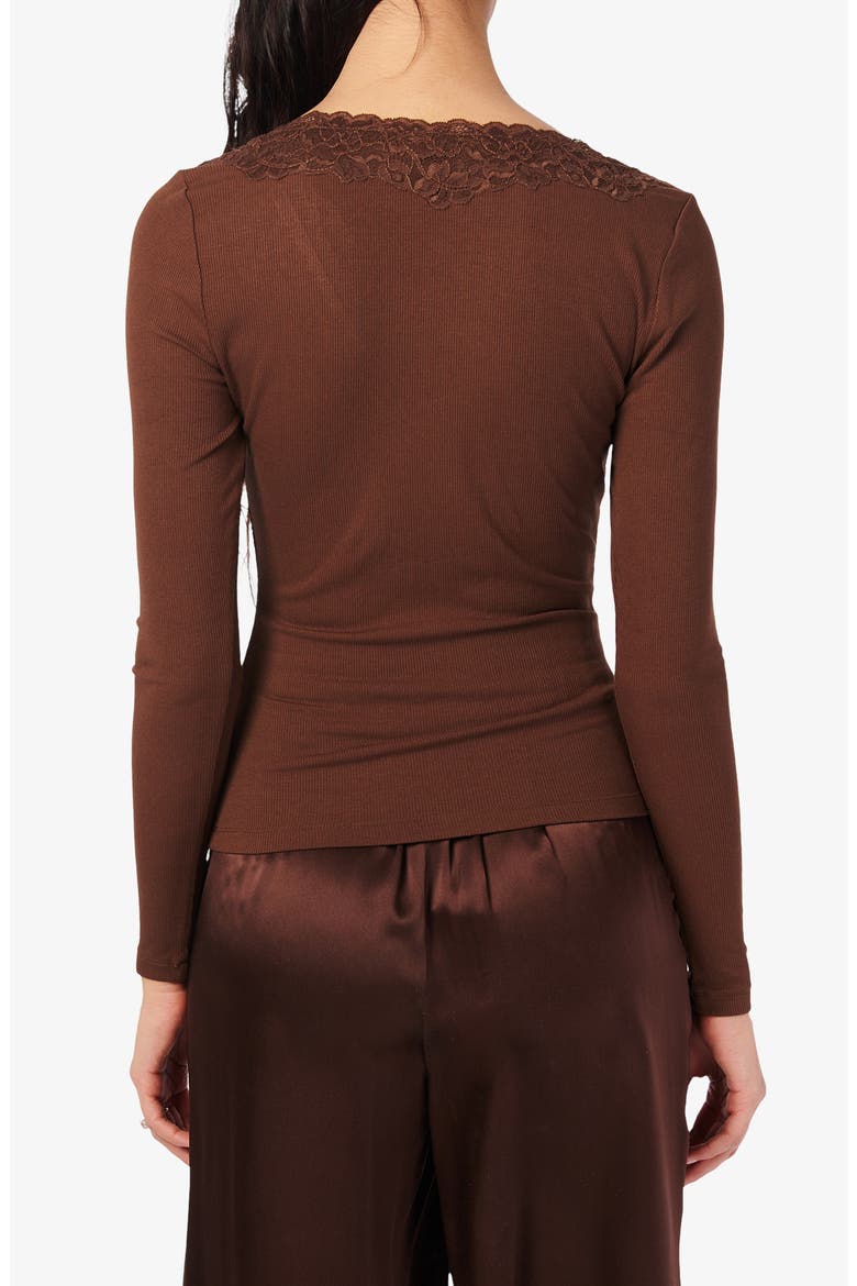 Rooney Lace Trim Rib Top, Alternate, color, MALT