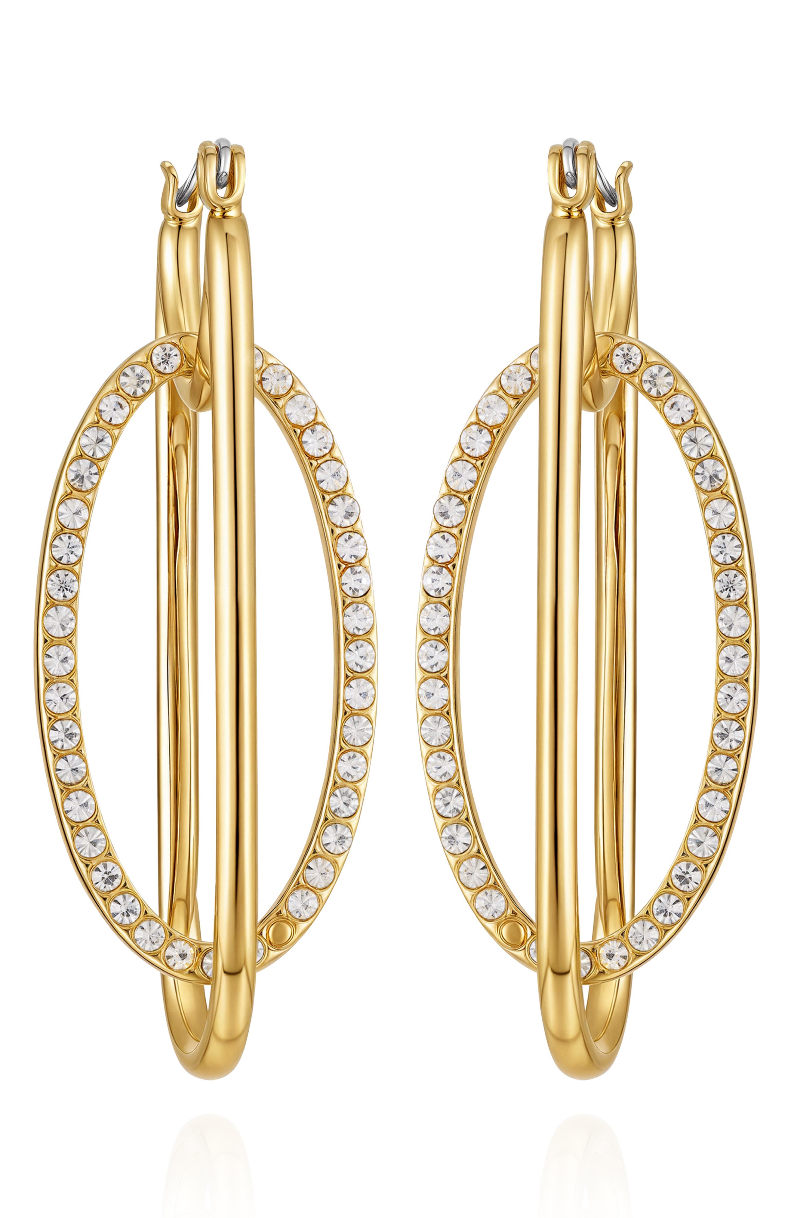 Vince Camuto Pavé Hoop Earrings