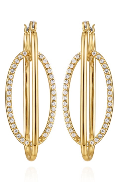 Pavé Hoop Earrings