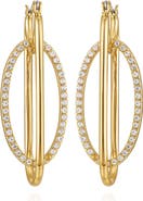 Vince Camuto Pavé Hoop Earrings