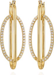 Vince Camuto Pavé Hoop Earrings