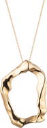 Sterling King Molten Pendant Necklacae