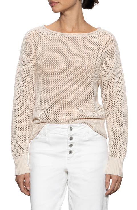 Cotton Open Knit Sweater