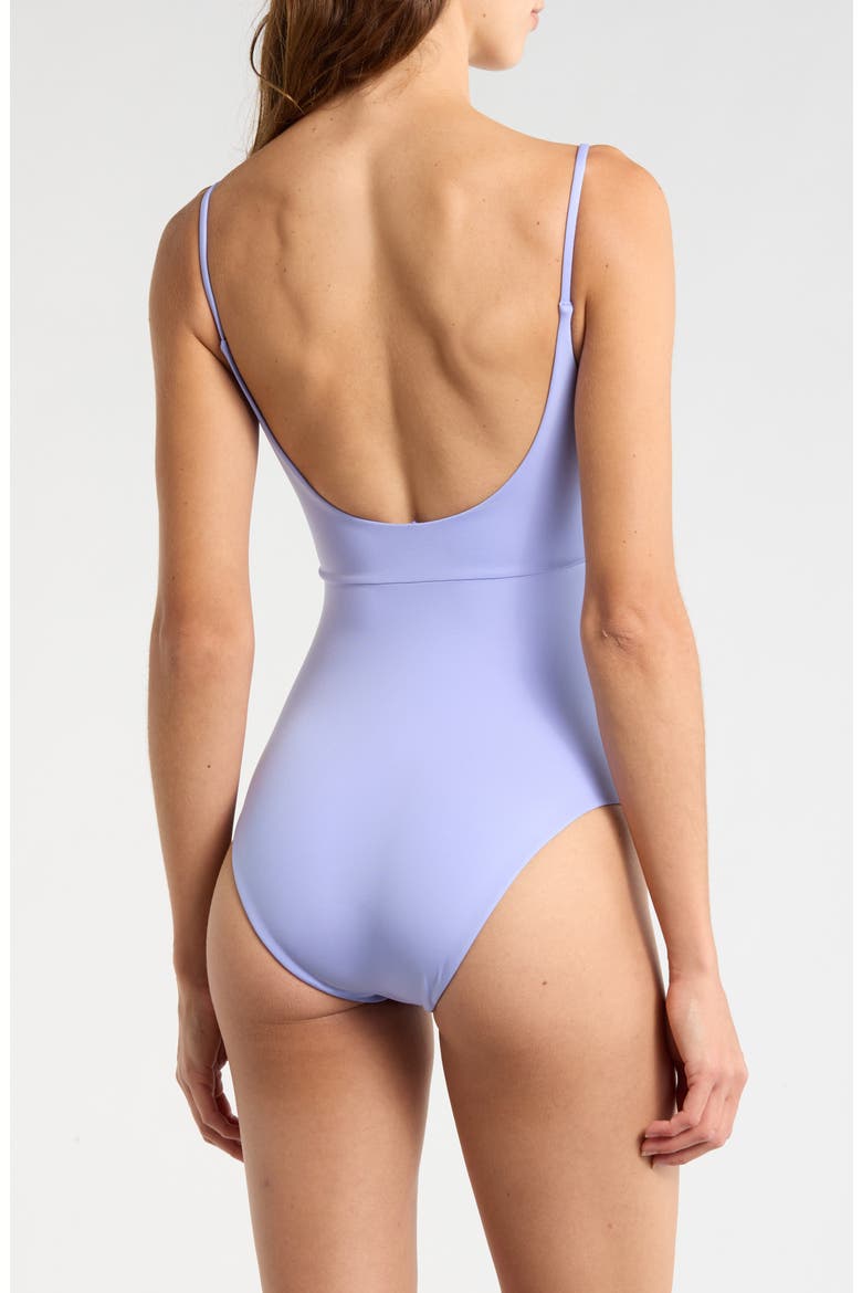 Peak Cutout One-Piece Swimsuit, Alternate, color, RIPTIDE PERIWINKLE