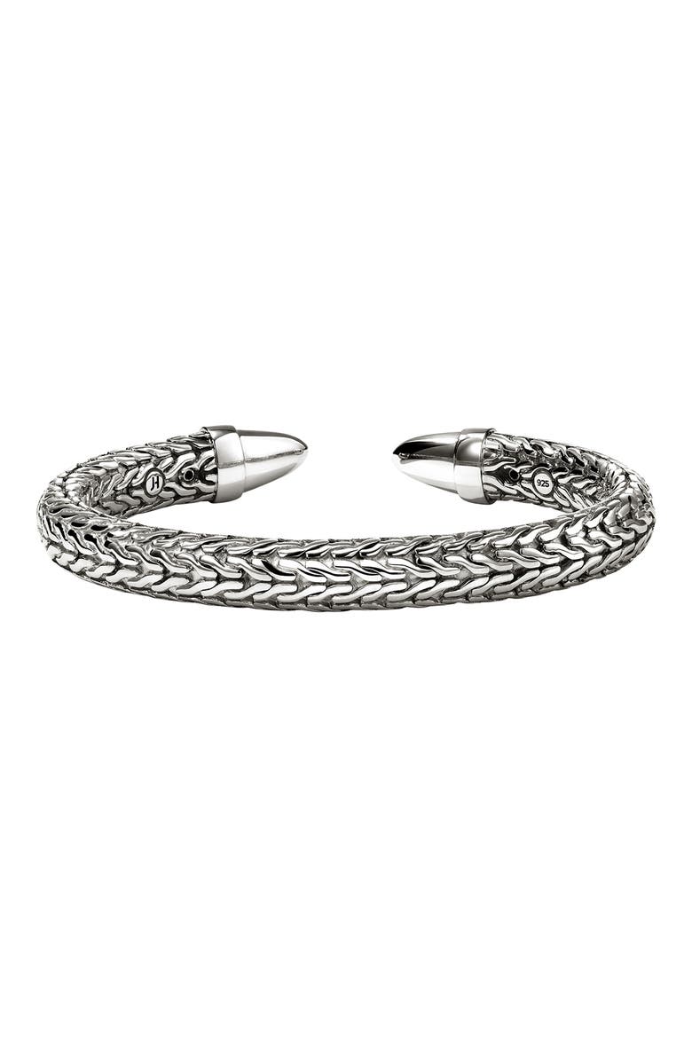 Spear 50 Silver Cuff Bracelet, 8.9mm, Alternate, color, SILVER