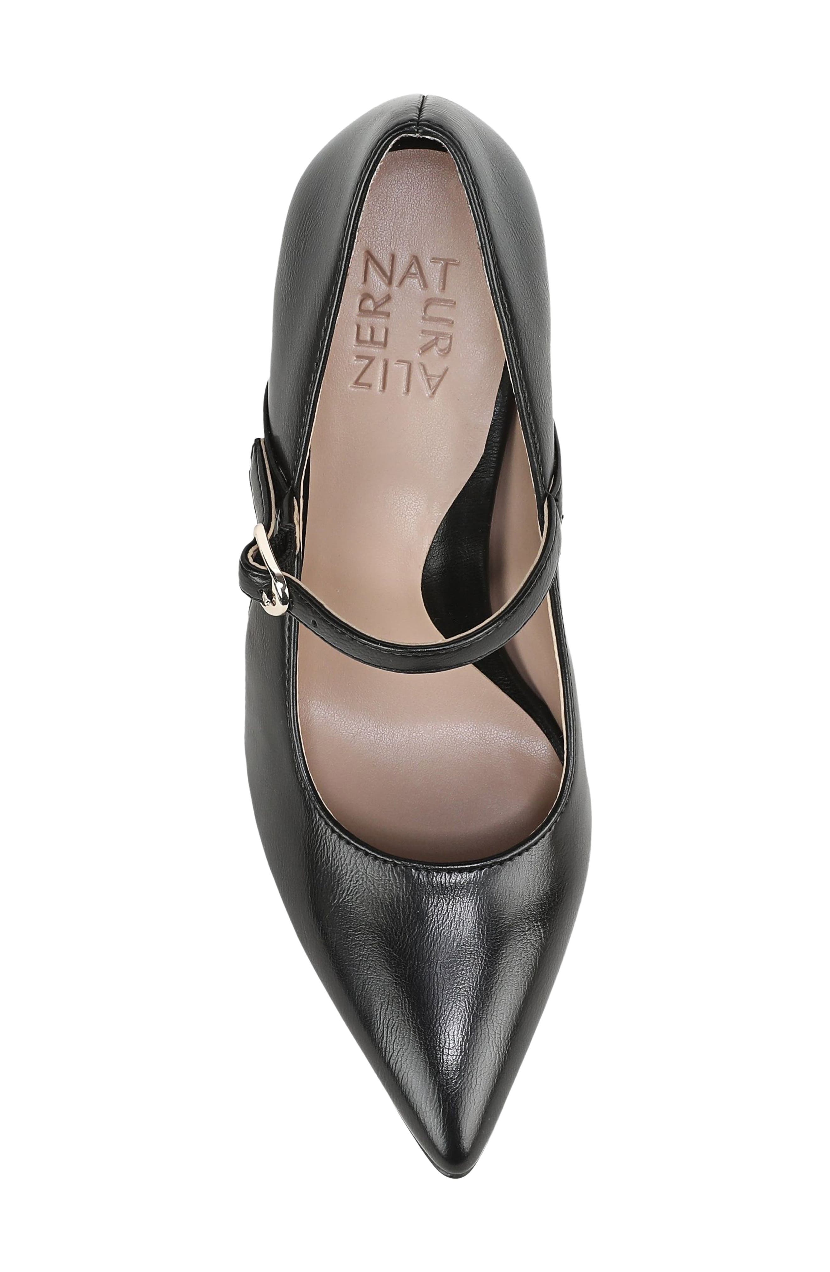 Blakely Faux Leather Mary Jane Pump, Alternate, color, BLACK FAUX LEATHER